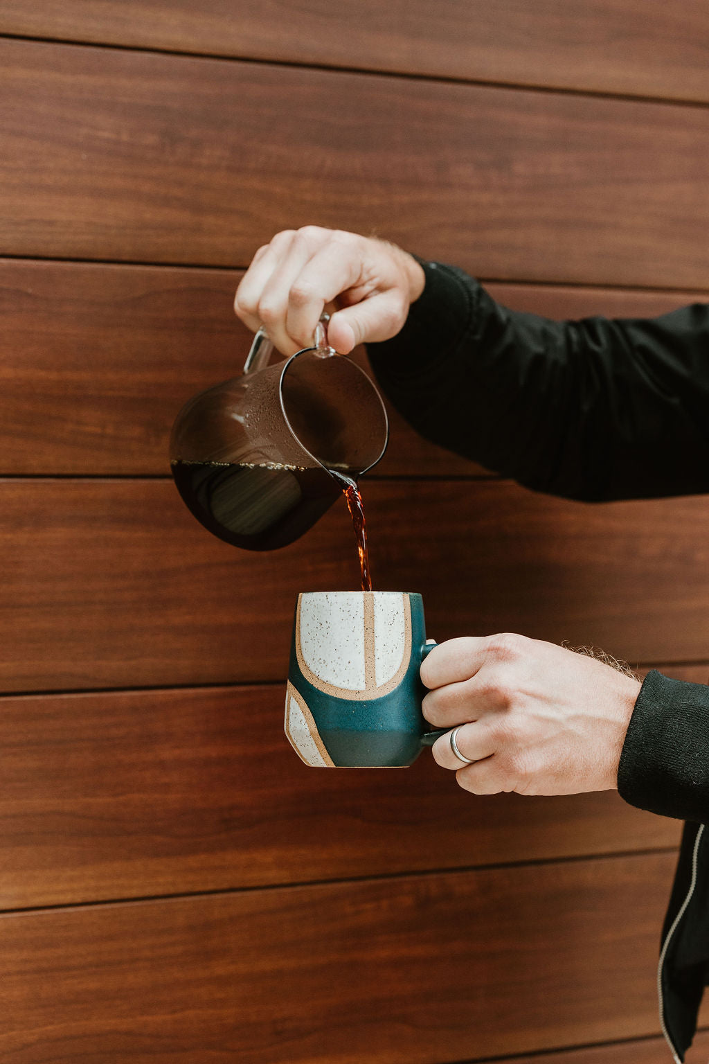 Coffee Poured in a Mug