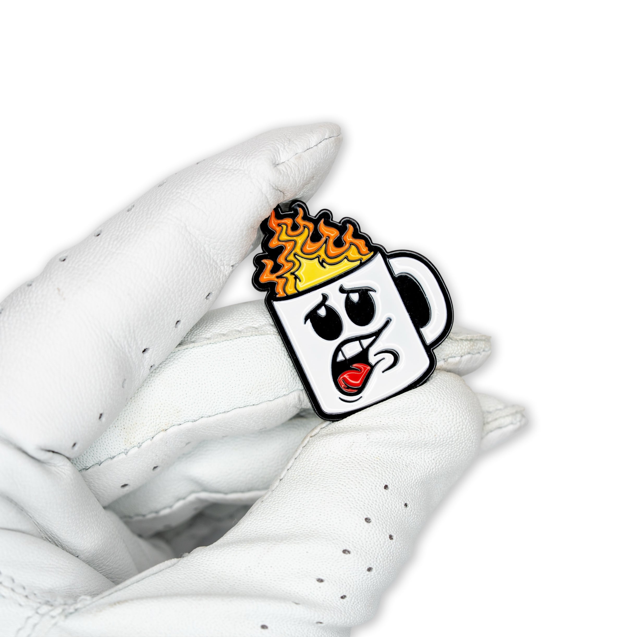 Golf Ball Marker - Flaming Coffee Mug